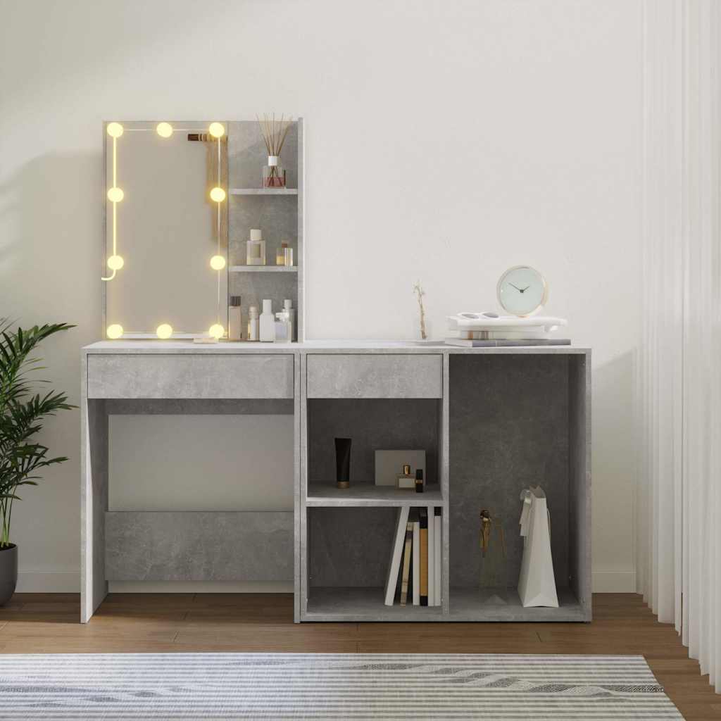 Supporto Acquario VidaXL 60x30x60 Cm: Legno Multistrato Grigio Cemento, 3 Ripiani, Resistente All'umidità - Per Acquari Fino A 60 Litri (circa)