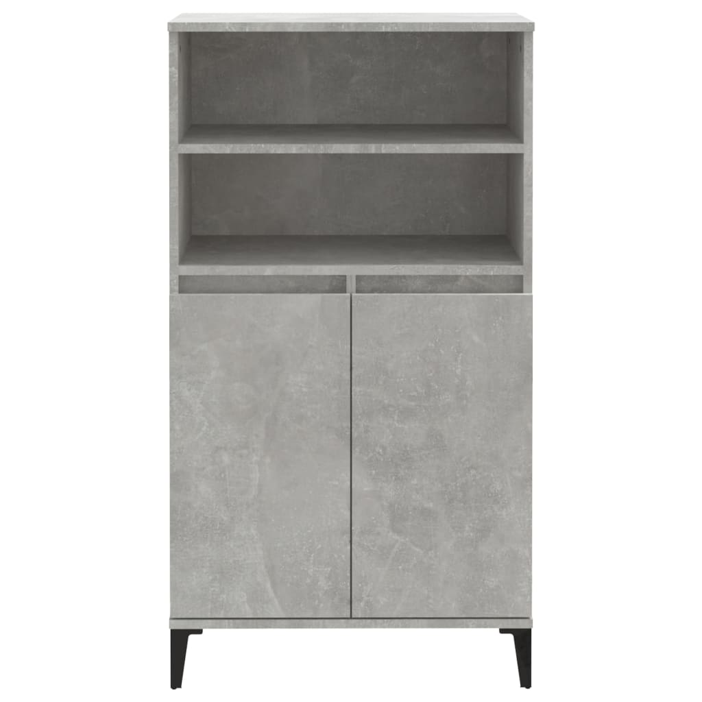 Credenza vidaXL Grigio Cemento in Legno Multistrato - Robusta e Moderna