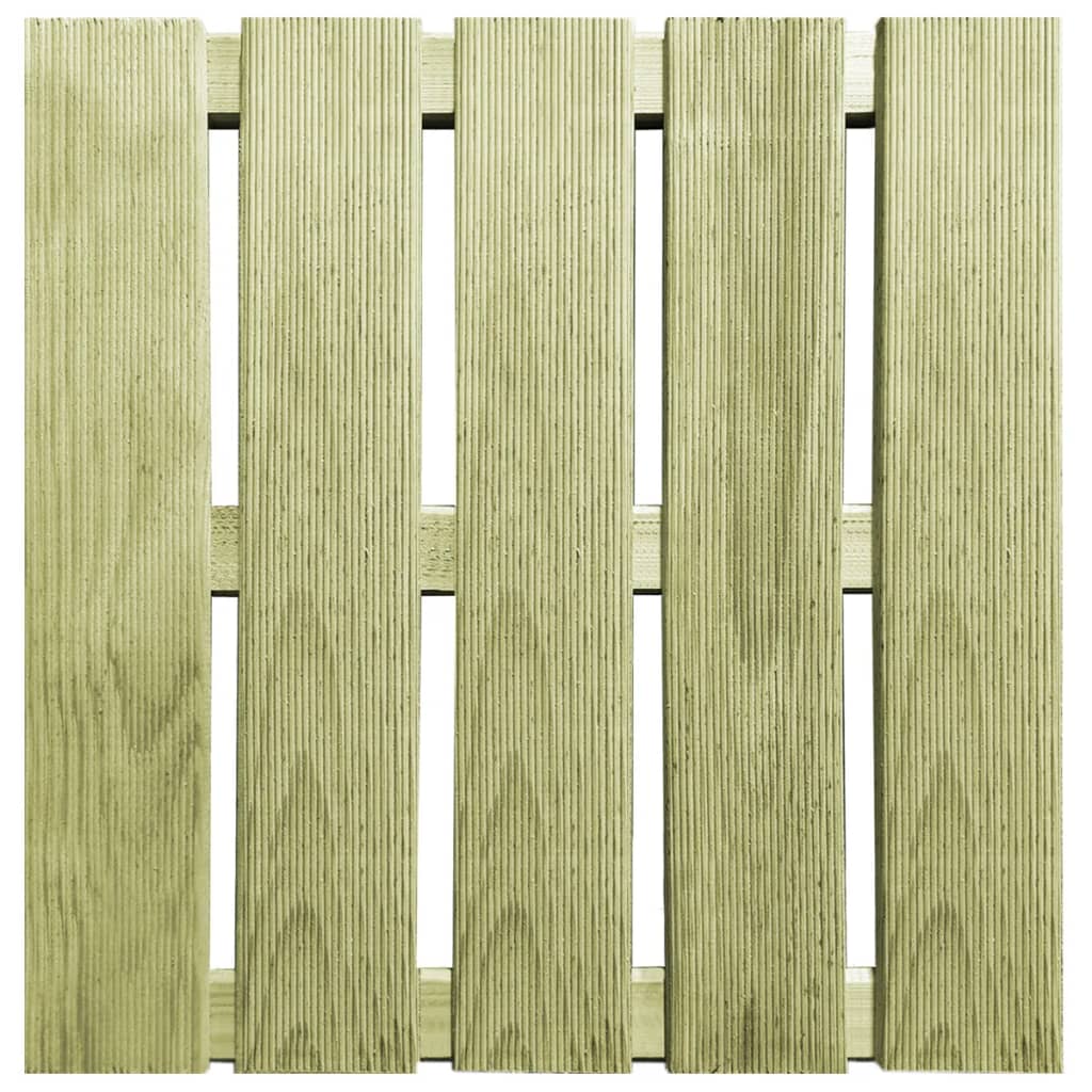 vidaXL Piastrelle per Decking 24 pz 50x50 cm in Legno Verde