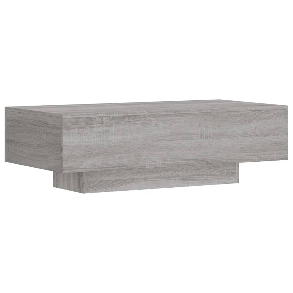 vidaXL Tavolino Salotto Grigio Sonoma 100x49,5x31 cm Legno Multistrato