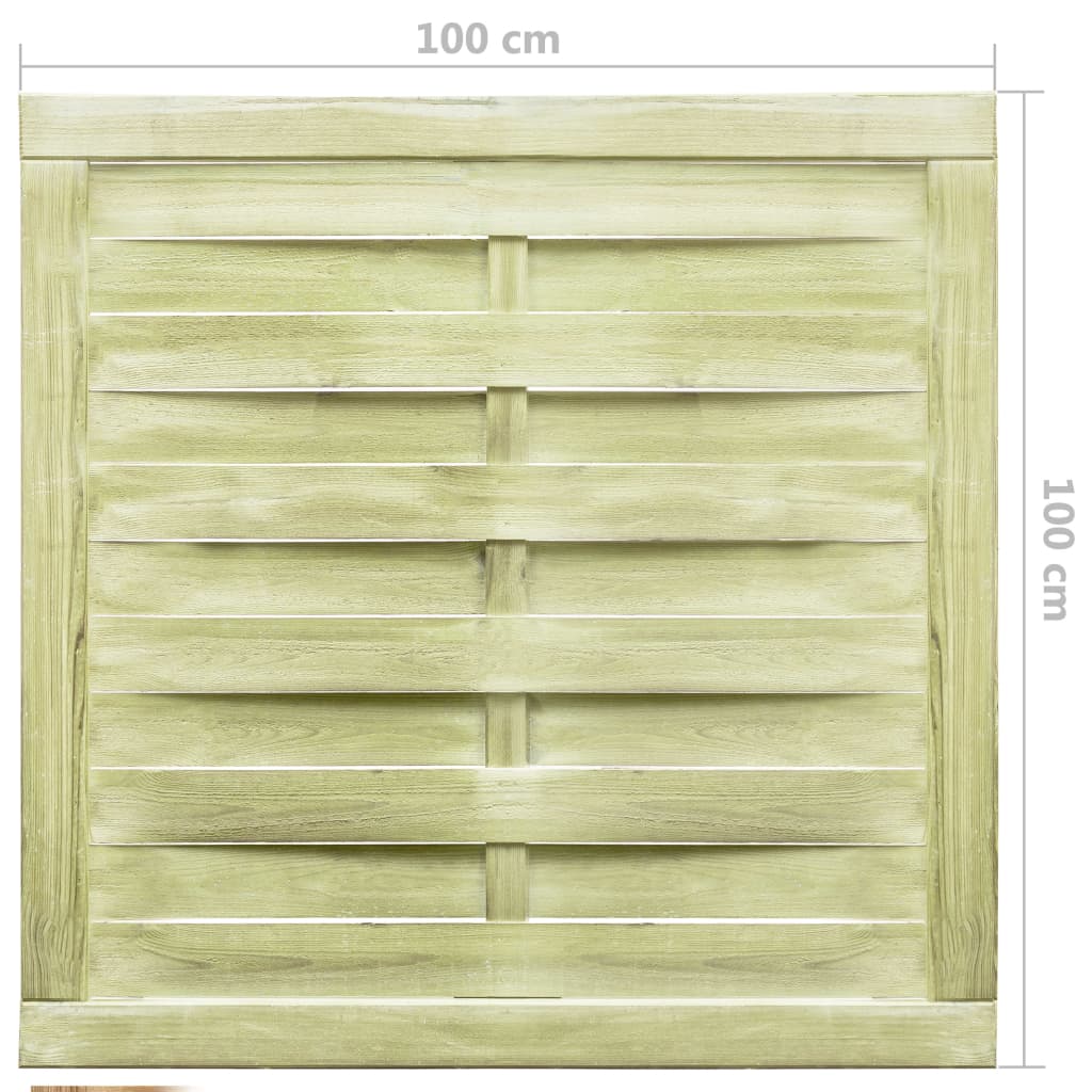 vidaXL Cancello da Giardino Legno di Pino Impregnato 100x100 cm Verde