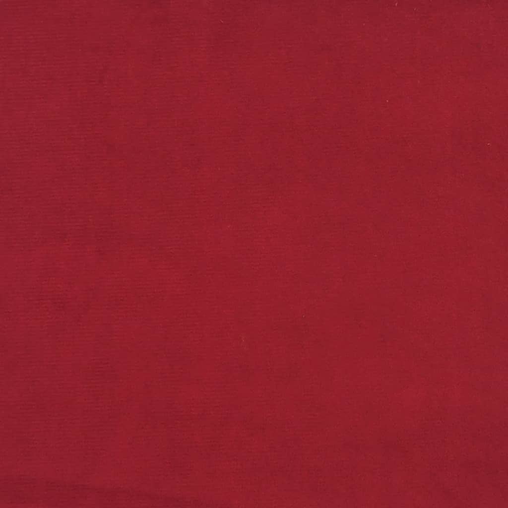 vidaXL Poggiapiedi Rosso Vino 78x56x32 cm in Velluto