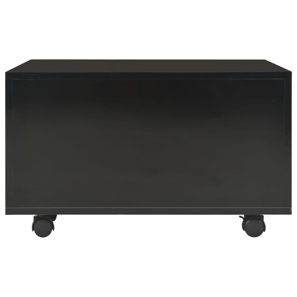 vidaXL Tavolino da Salotto Nero Lucido 60x60x35 cm Legno Multistrato