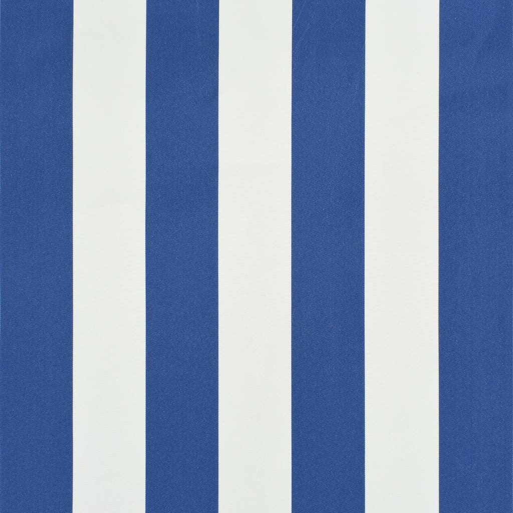 vidaXL Tenda da Sole Retrattile 350x150 cm Blu e Bianco