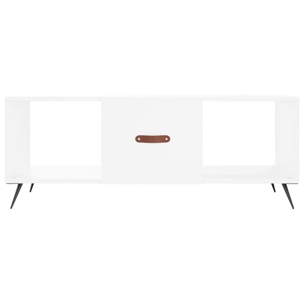 vidaXL Tavolino da Salotto Bianco 102x50x40 cm in Legno Multistrato