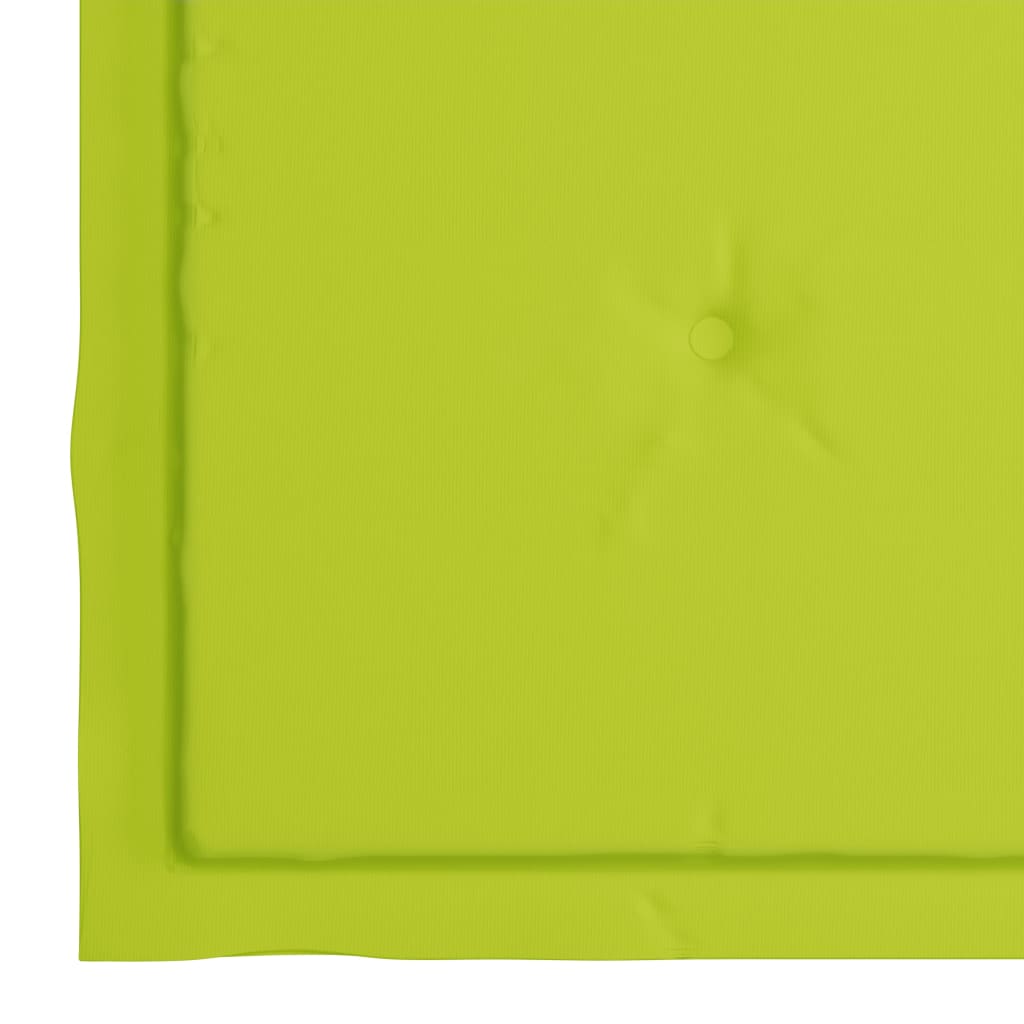 vidaXL Set da Bistrot 3 pz con Cuscini Verde Brillante Legno di Teak