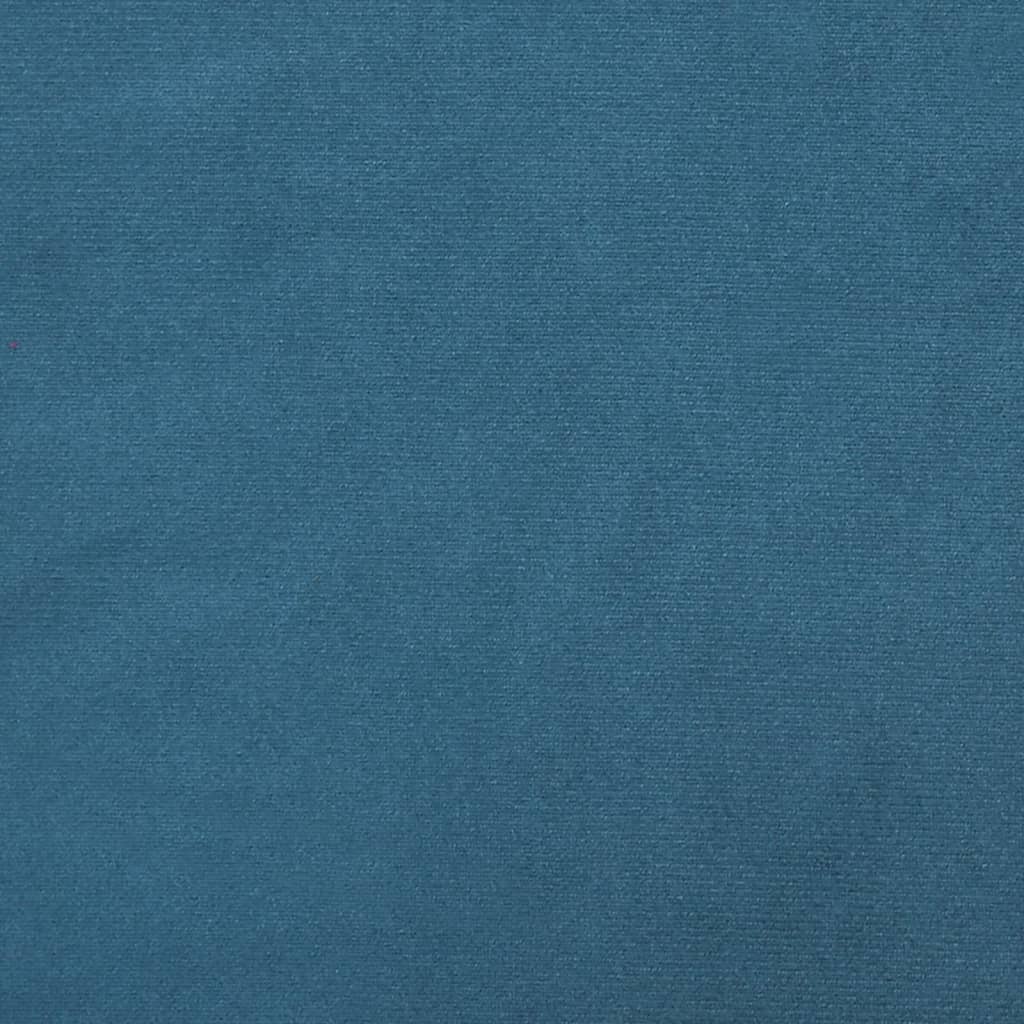 vidaXL Poltrona Blu 60 cm Velluto