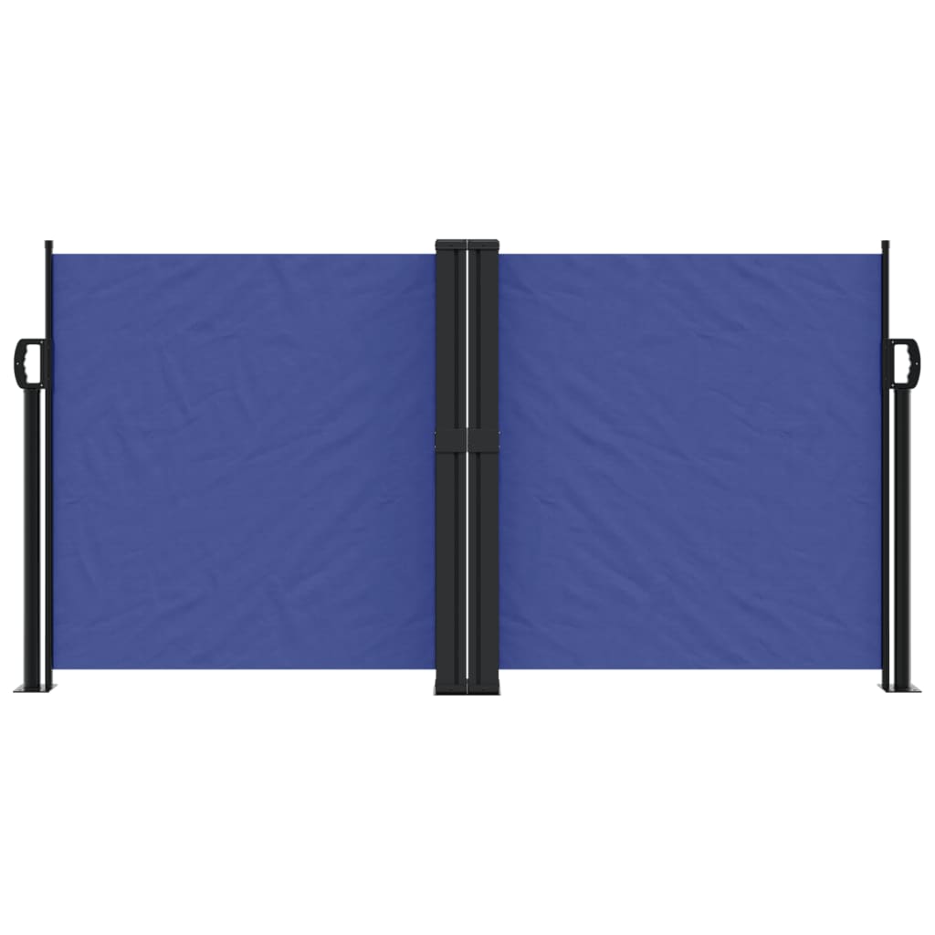 vidaXL Tenda da Sole Laterale Retrattile Blu 120x600 cm