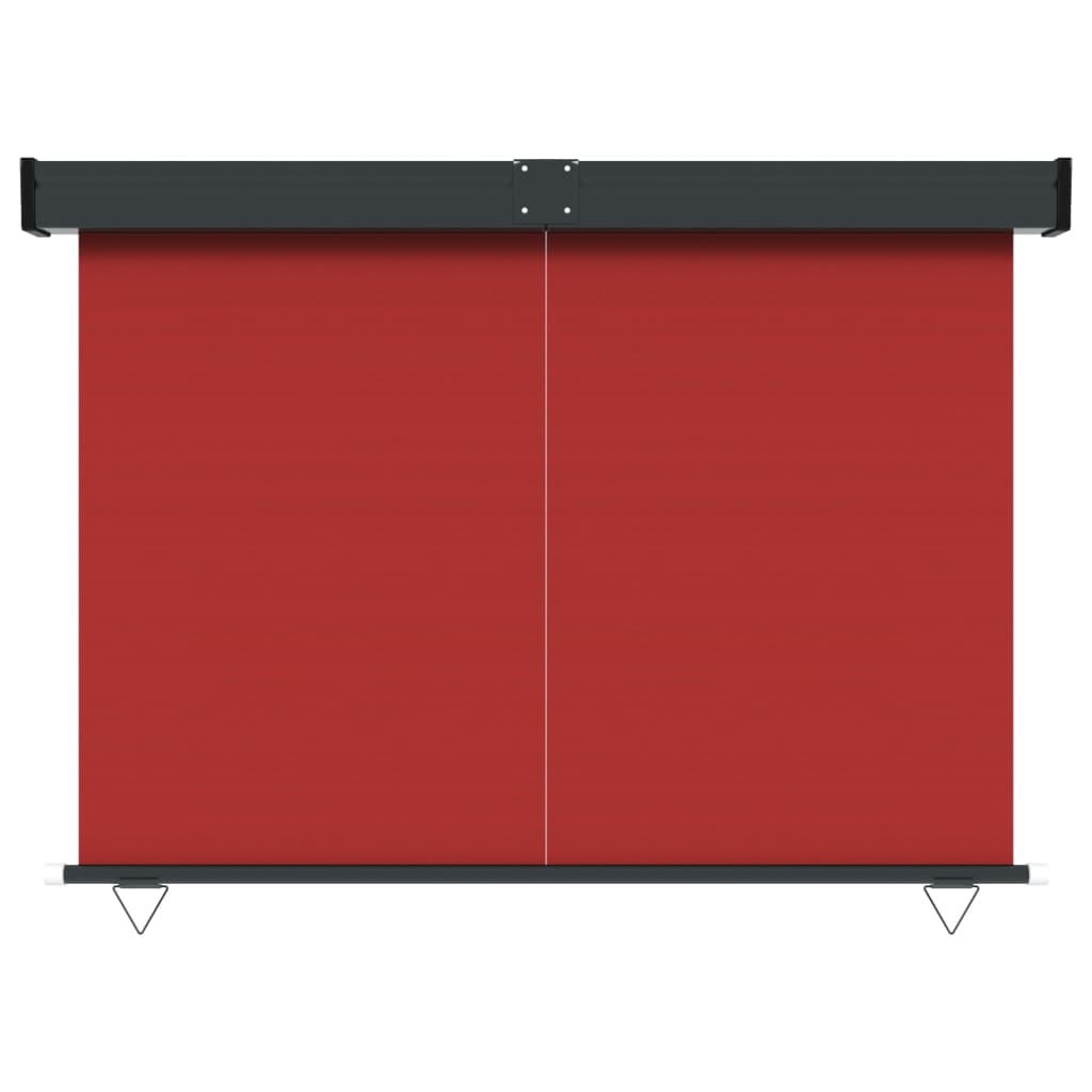 vidaXL Tendalino Laterale per Balcone 145x250 cm Rosso