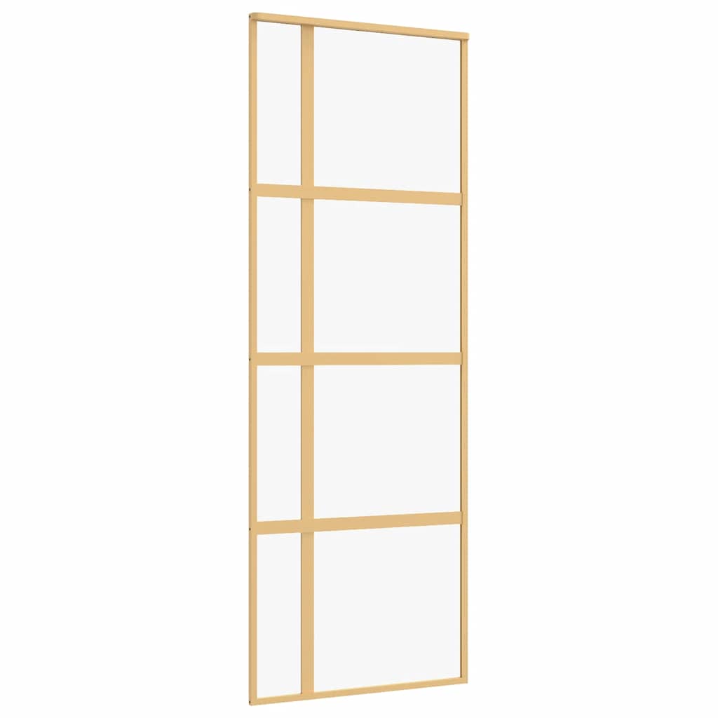 Porta Scorrevole A Scomparsa Vetro Trasparente E Disegno Sabbiato - Foto 2