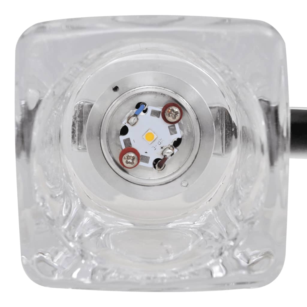 Lampada a sospensione a LED vetro 80 cm Bianco caldo 5 x 3 W