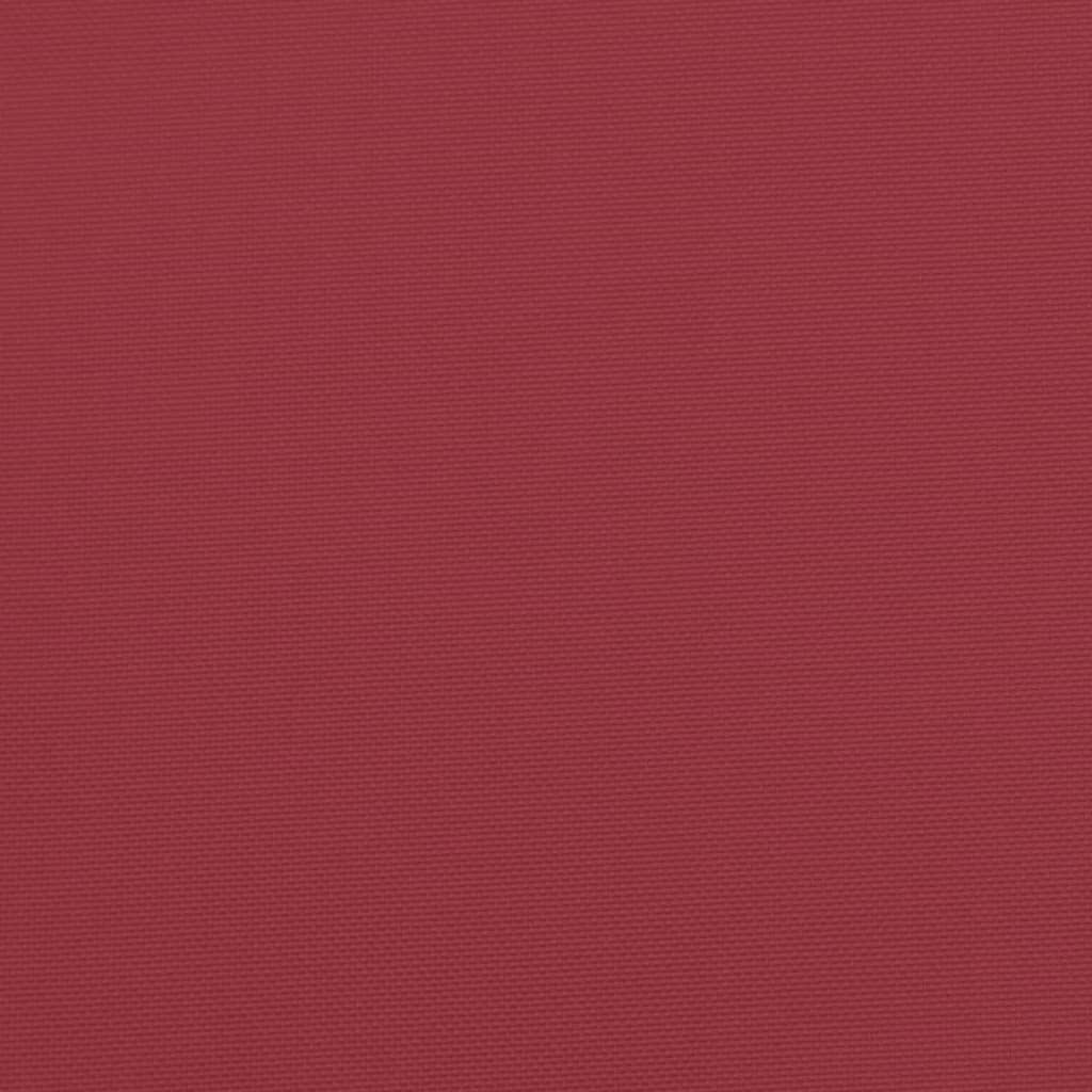 vidaXL Cuscino per Pallet Rosso Vino 50x40x12 cm in Tessuto