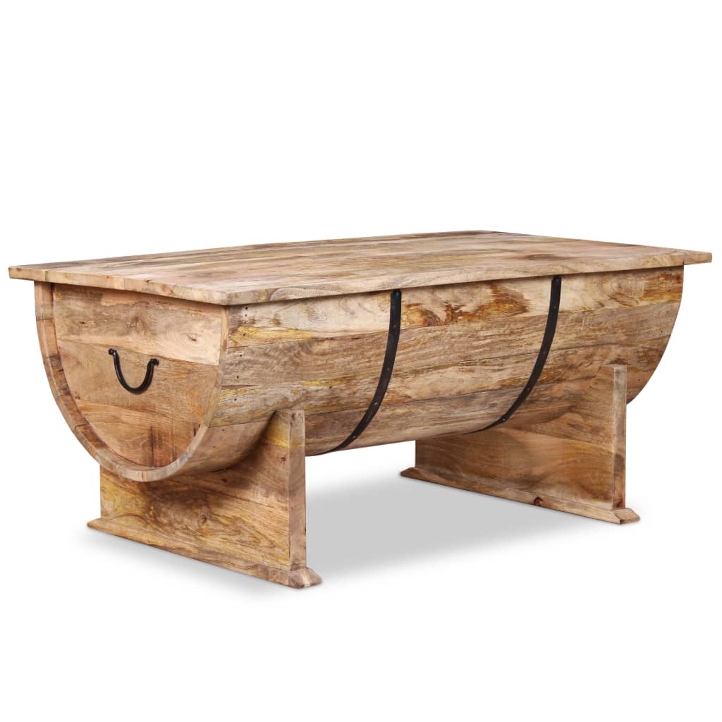 vidaXL Tavolino da Salotto in Legno Massello di Mango 88x50x40 cm