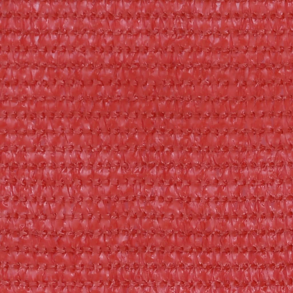 vidaXL Paravento da Balcone Rosso 120x400 cm in HDPE