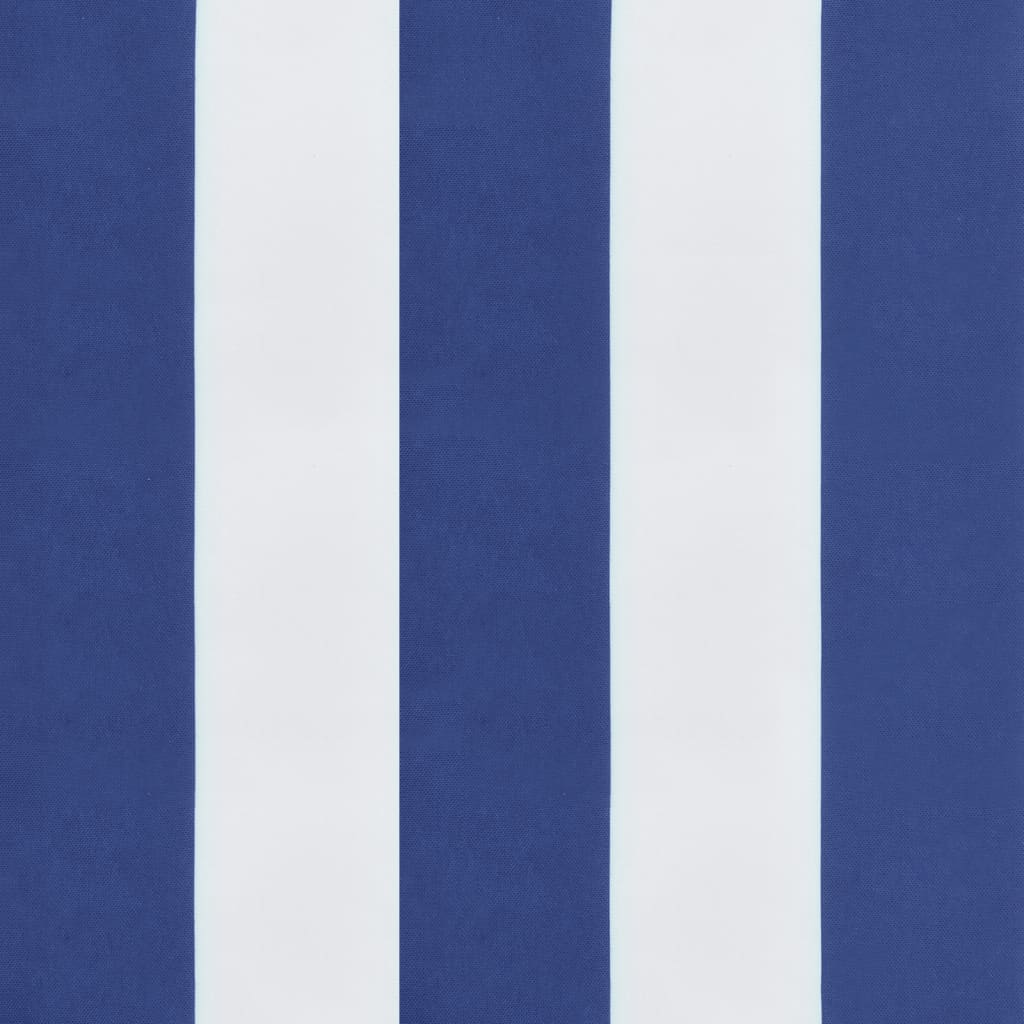 vidaXL Cuscino Pallet Strisce Bianche e Blu 60x60x8 cm Tessuto Oxford