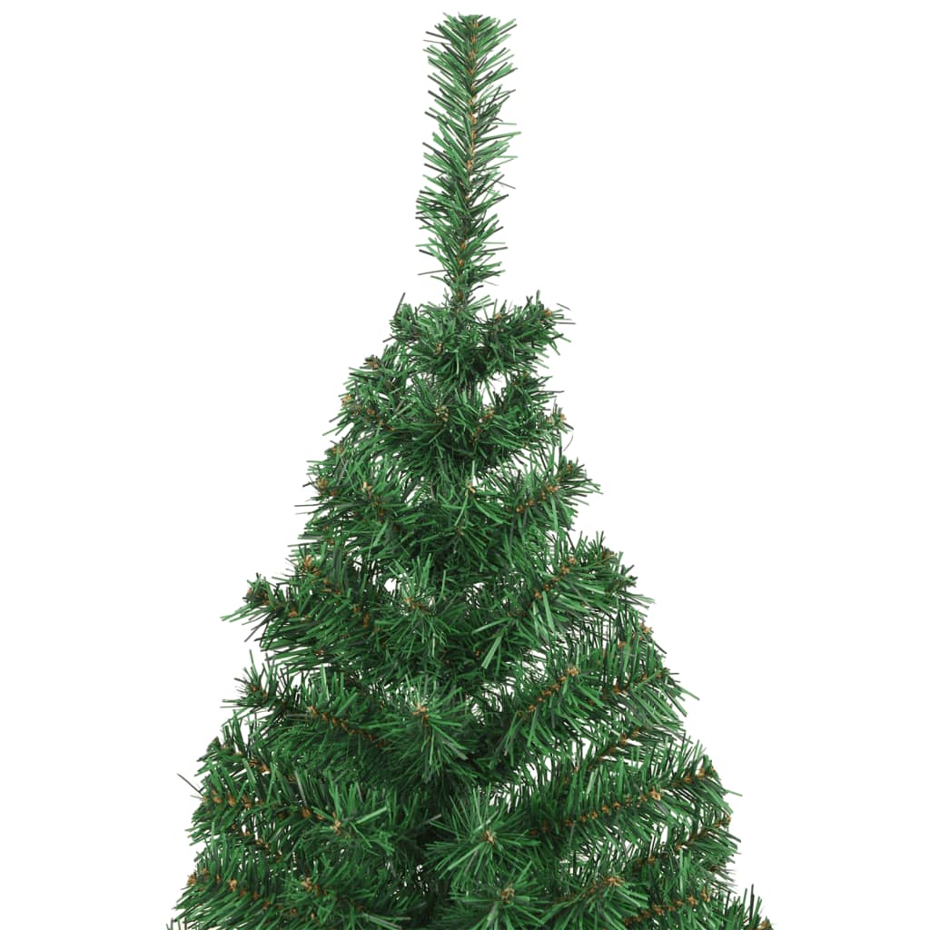 vidaXL Albero di Natale Artificiale con Rami Spessi Verde 180 cm PVC