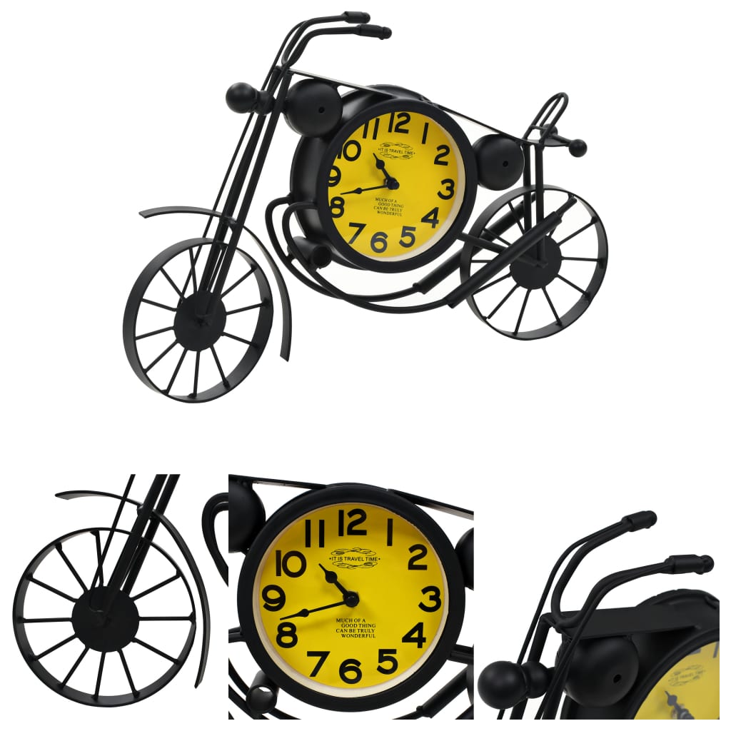 vidaXL Orologio da Parete a Forma di Motocicletta Vintage