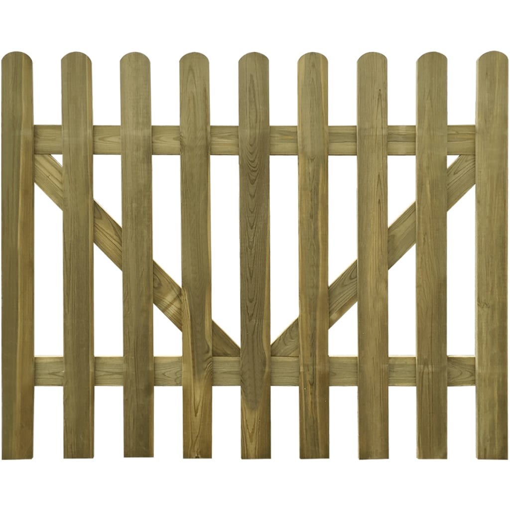 vidaXL Cancello per Steccato 2 pz in Legno Impregnato 300x120 cm