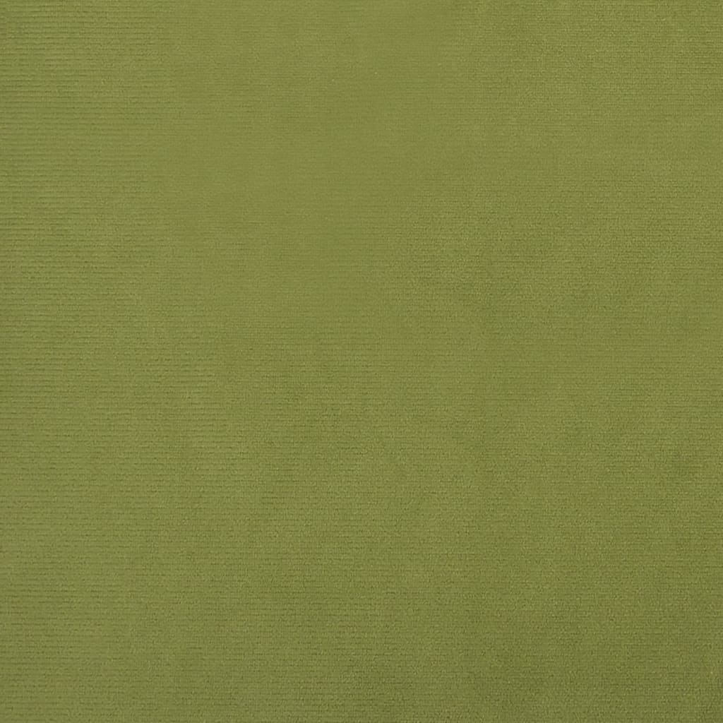 vidaXL Poggiapiedi Verde Chiaro 78x56x32 cm in Velluto