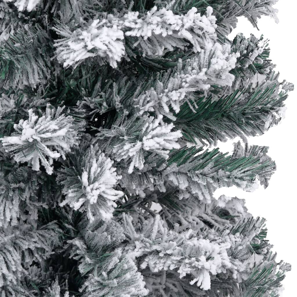 vidaXL Albero di Natale Preilluminato Sottile con Palline Verde 240 cm