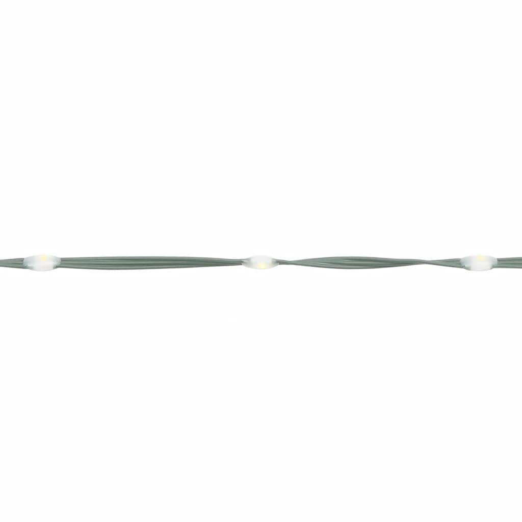 vidaXL Albero di Natale Pennone Bianco Freddo 310 LED 300 cm