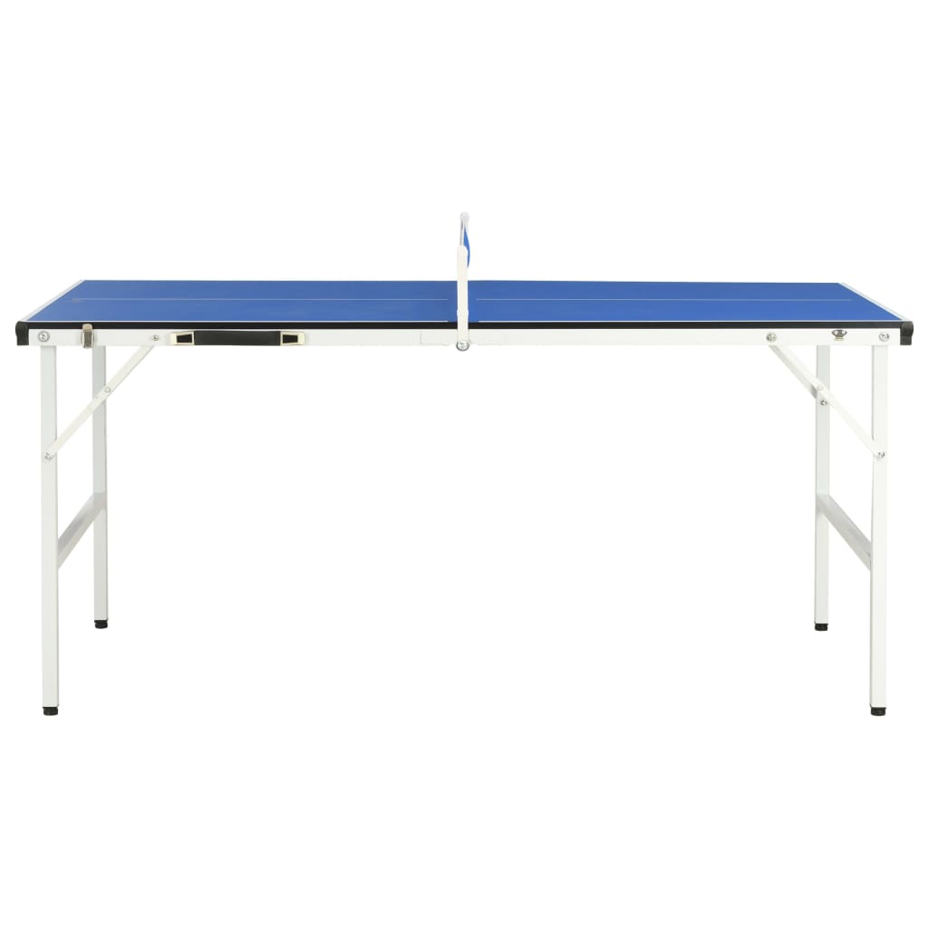 vidaXL Tavolo da Ping Pong con Rete 5 Piedi 152x76x66 cm Blu