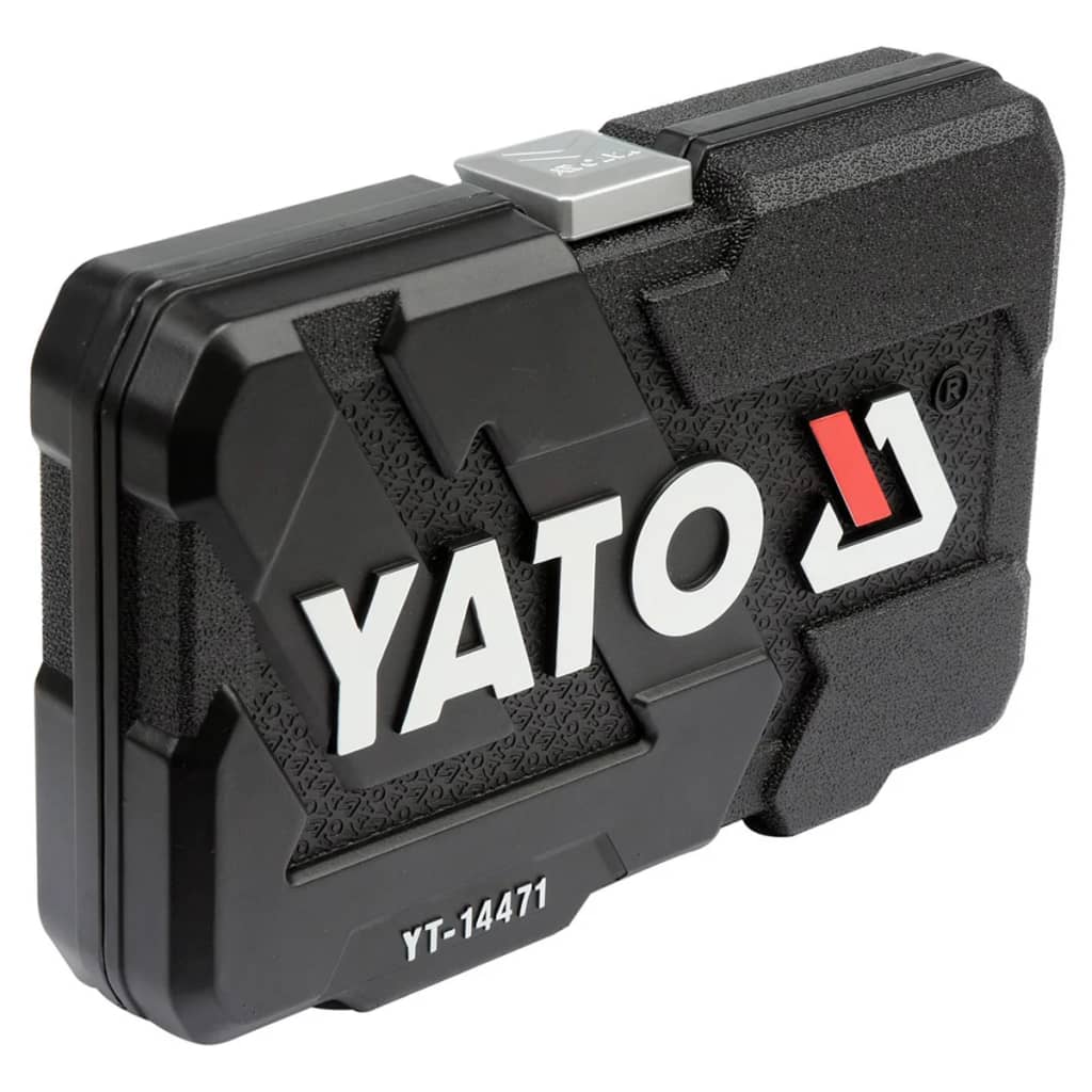 YATO Set cricchetto chiavi a tubo in metallo Nero 38 pezzi YT-14471
