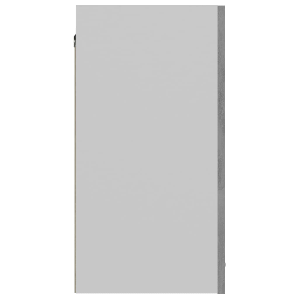 vidaXL Mobile Pensile Grigio Cemento 60x31x60 cm in Legno Multistrato