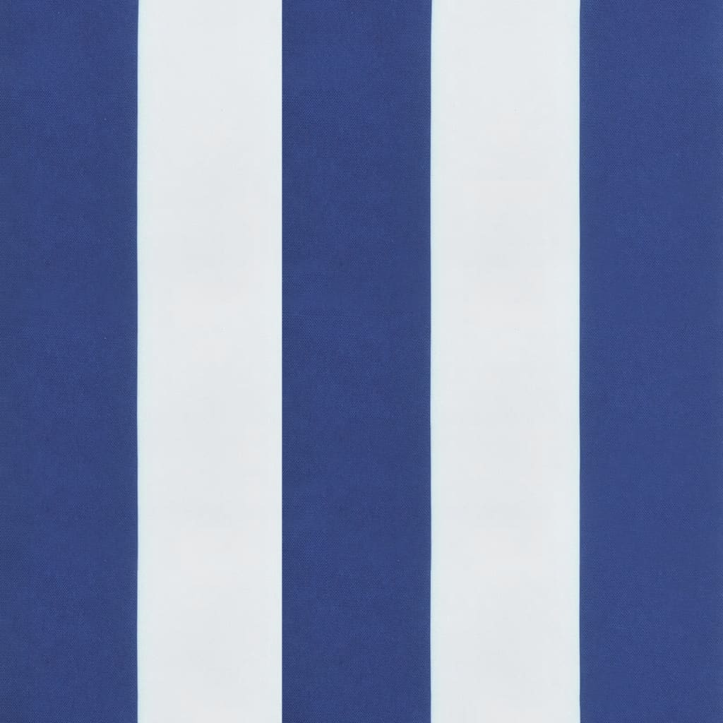 vidaXL Cuscini Decorativi 4pz Strisce Blu e Bianco 65x65x16 cm Tessuto