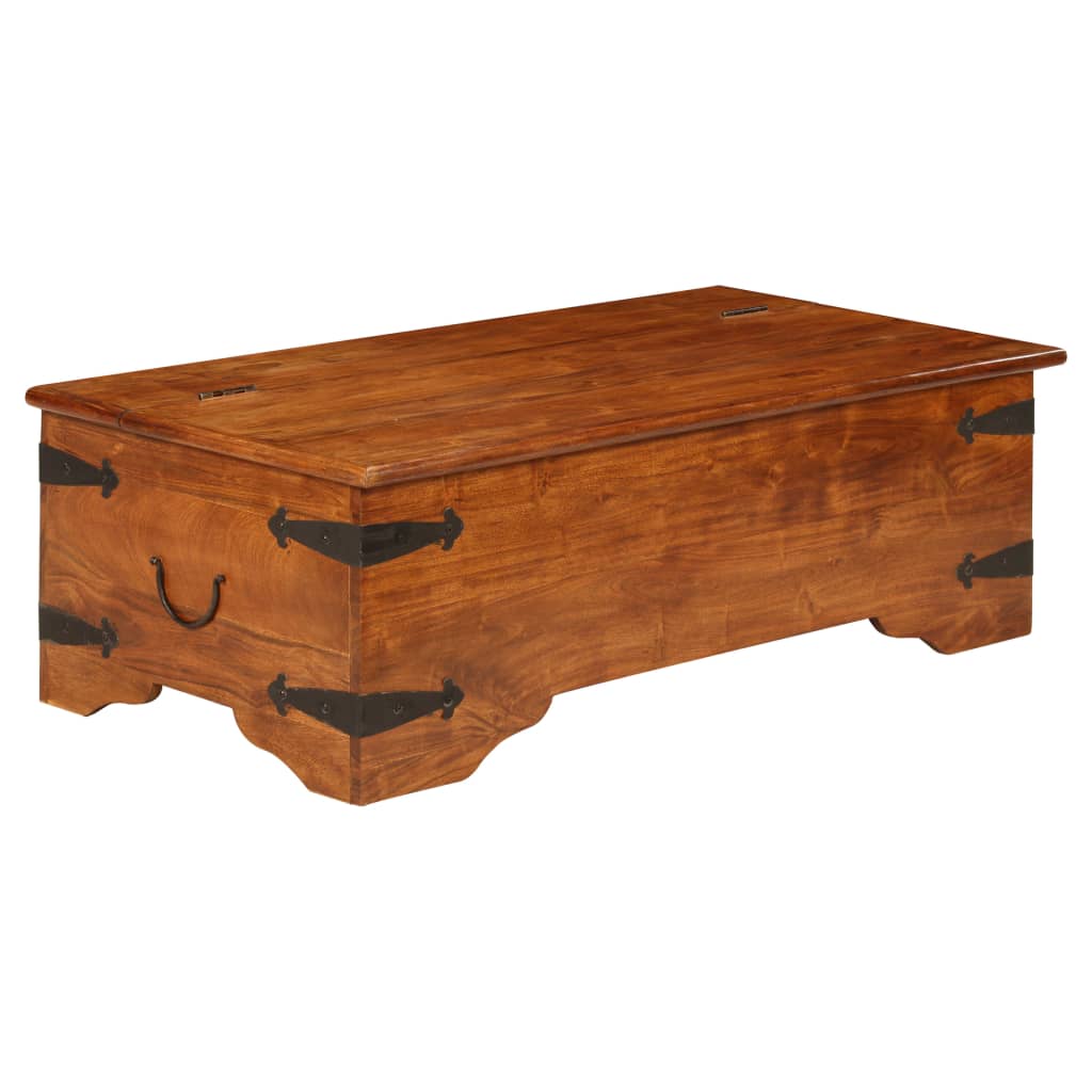 vidaXL Tavolino da Salotto in Legno Acacia Finitura Miele 110x55x35 cm