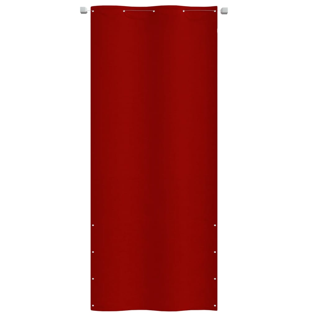 vidaXL Paravento per Balcone Rosso 100x240 cm in Tessuto Oxford