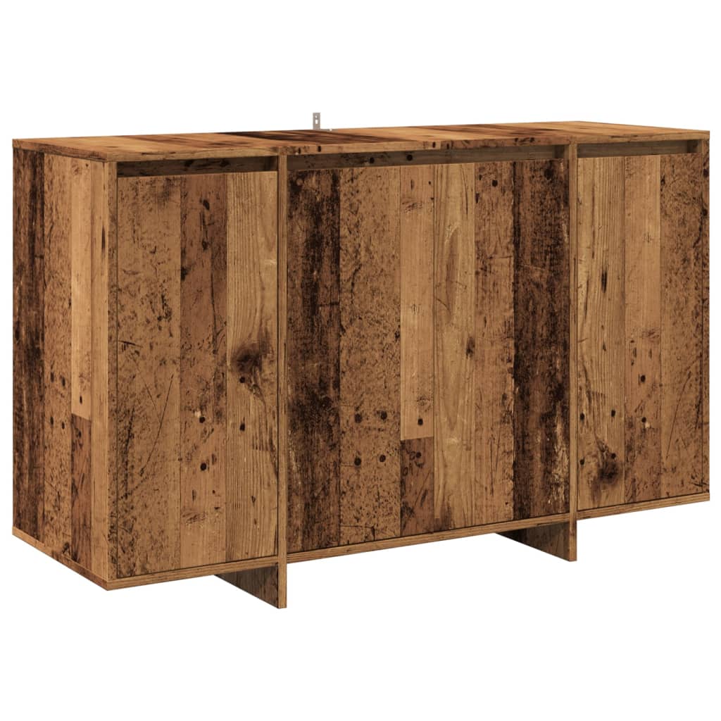 Credenza Amato In Legno Stile Antico - 160x91.6 Cm, Con 3 Ante E Ripiani Regolabili - Foto 8