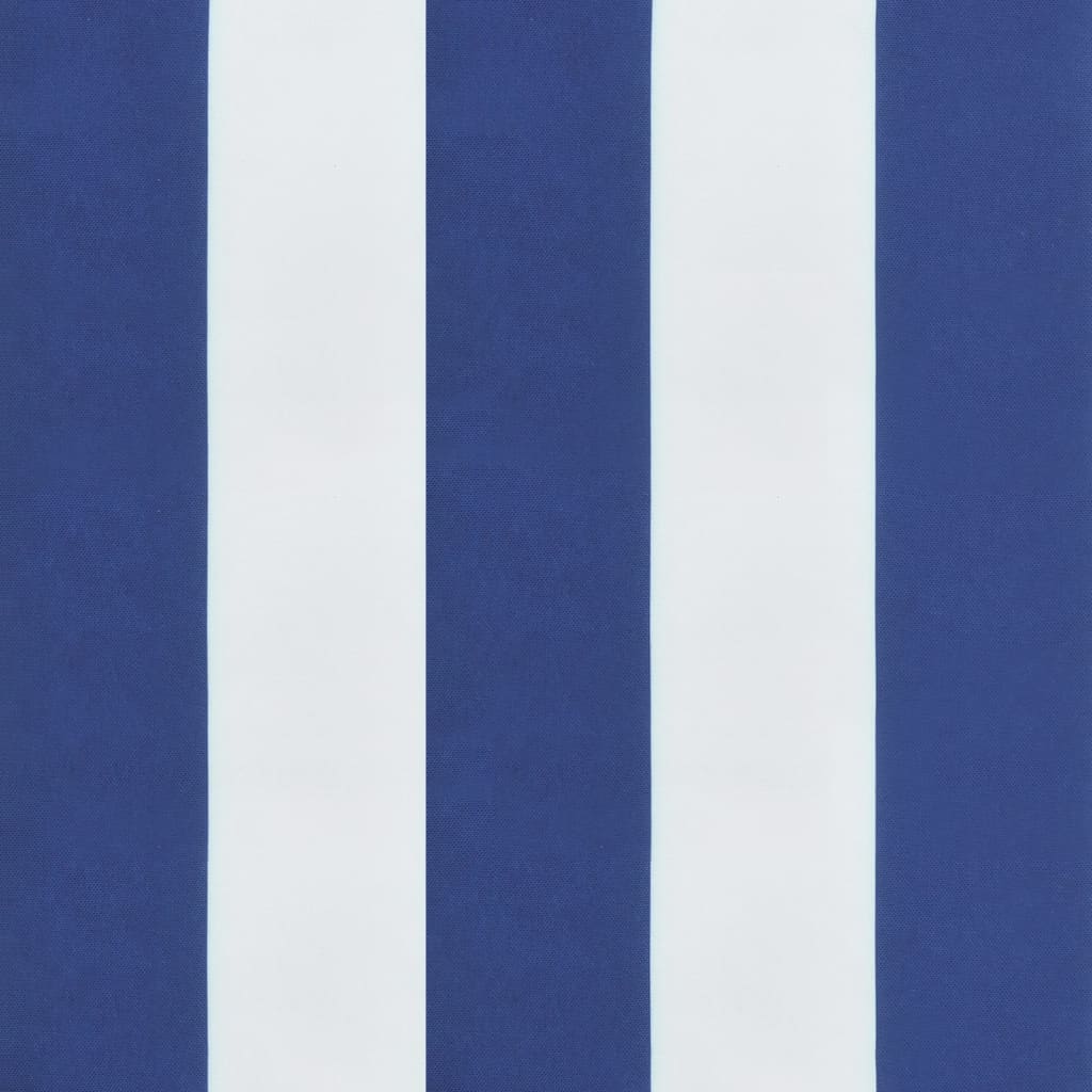 vidaXL Cuscino per Panca Bianco e Blu 100x50x7 cm in Tessuto Oxford