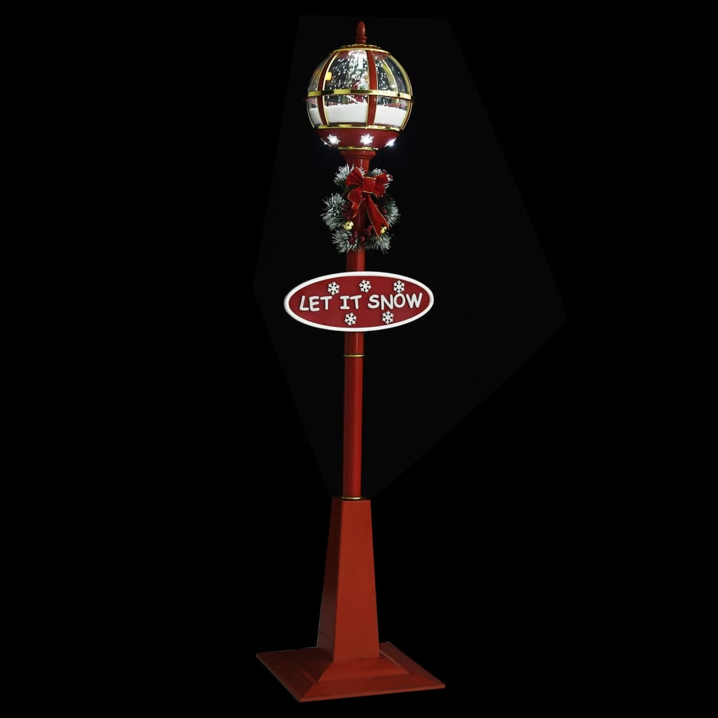 vidaXL Lampione Natalizio con Babbo Natale 175 cm LED