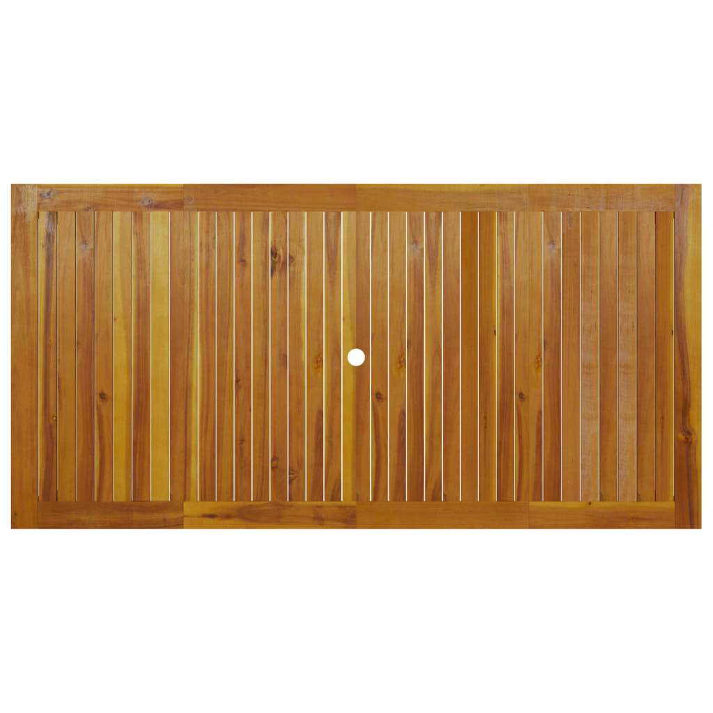 vidaXL Tavolo da Giardino 200x100x74 cm in Legno Massello di Acacia