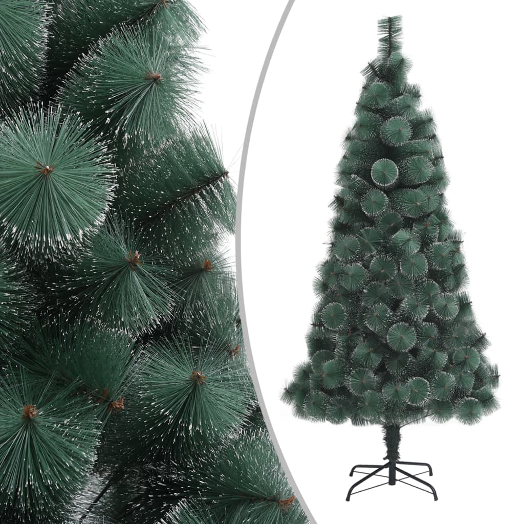 vidaXL Albero di Natale Artificiale Preiluminato 150 cm Verde PVC e PE