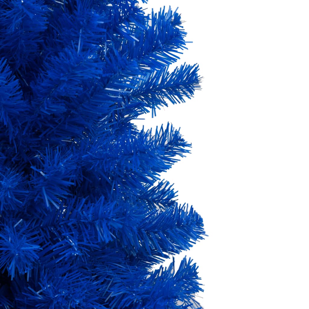 vidaXL Albero di Natale Preilluminato con Supporto Blu 150 cm in PVC