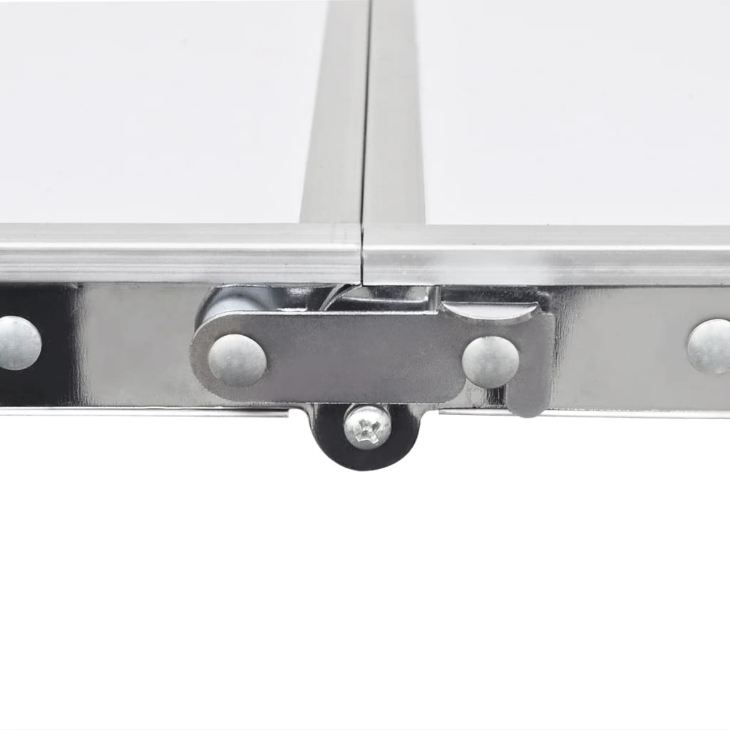 Tavolo da Campeggio Pieghevole Alluminio Altezza Regolabile 120 x 60cm