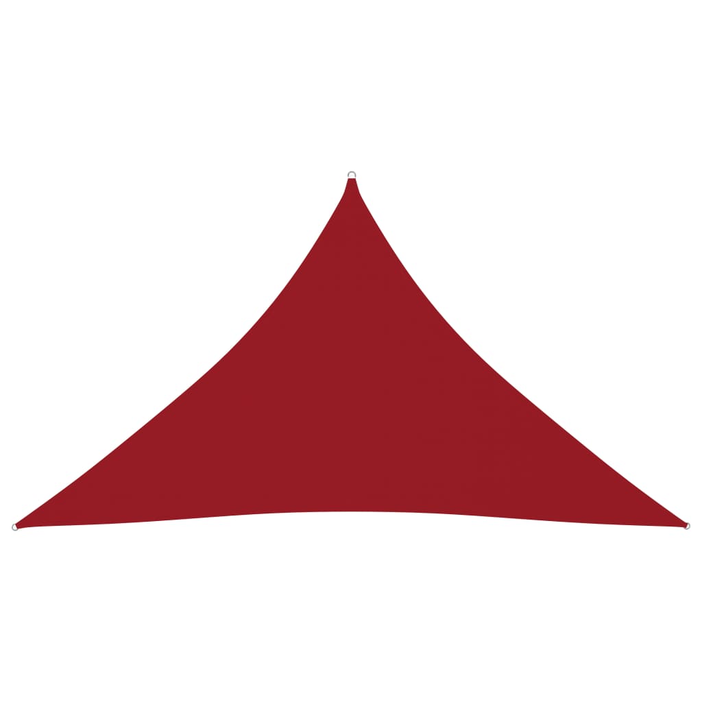 vidaXL Parasole a Vela Oxford Triangolare 2,5x2,5x3,5 m Rosso