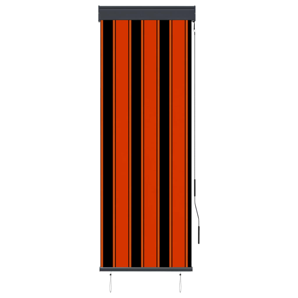 vidaXL Tenda a Rullo per Esterni 60x250 cm Arancione e Marrone