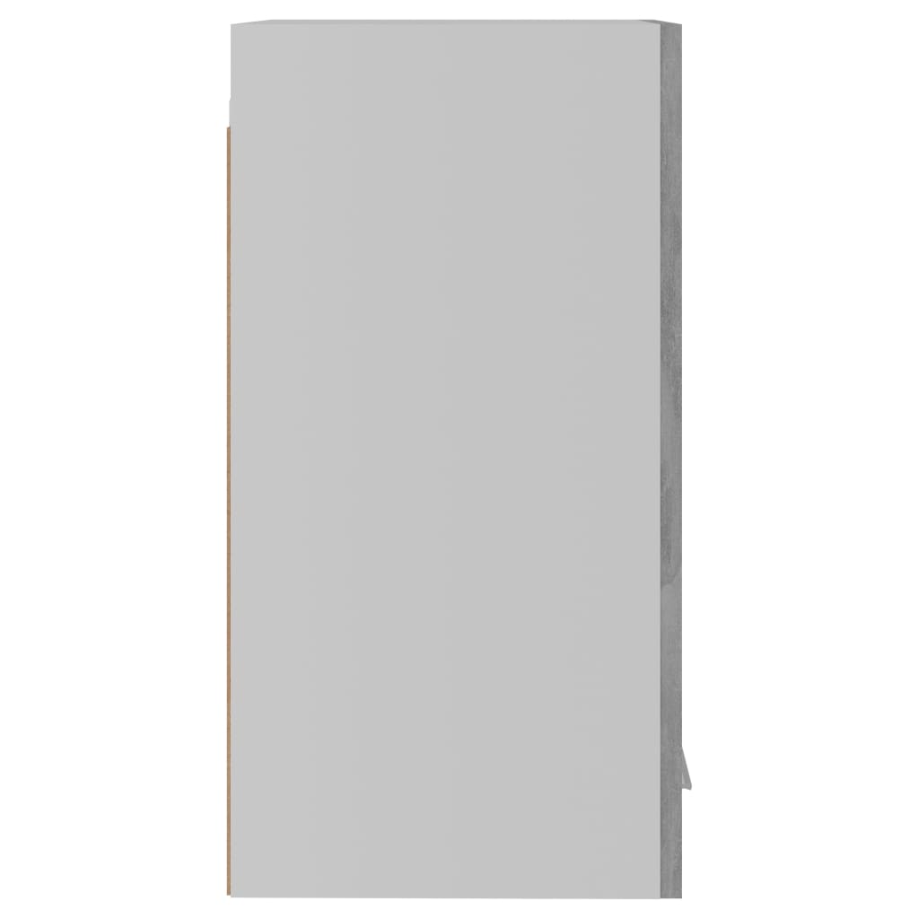 vidaXL Mobile Pensile Grigio Cemento 29,5x31x60cm in Legno Multistrato