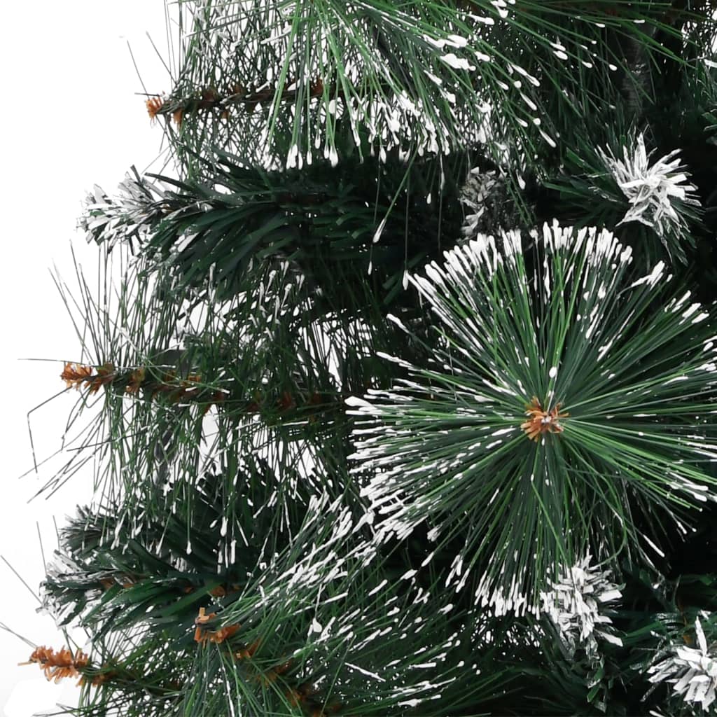 vidaXL Albero di Natale Artificiale Supporto Verde e Bianco 90 cm PVC