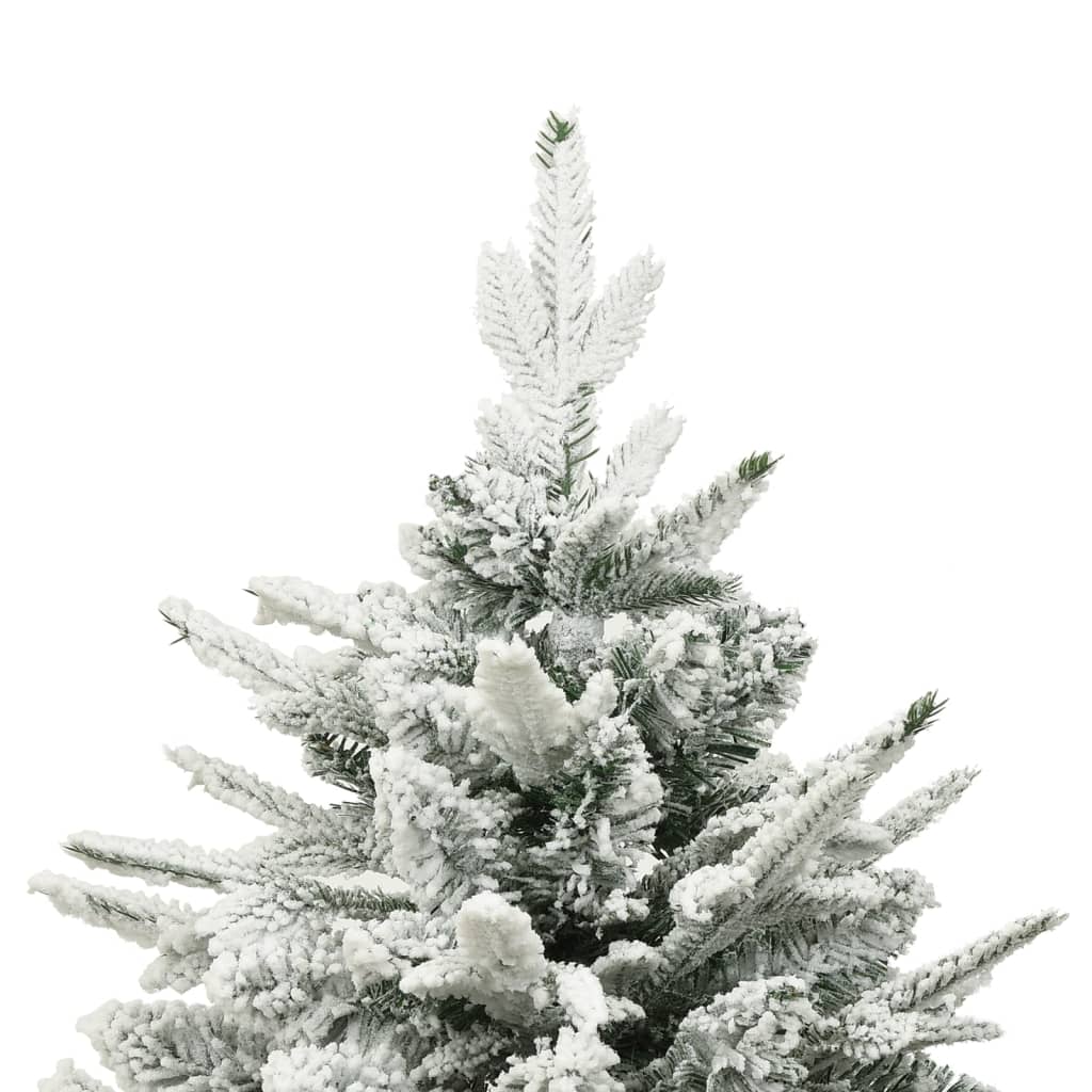 vidaXL Albero di Natale Artificiale con Neve Verde 180 cm PVC e PE