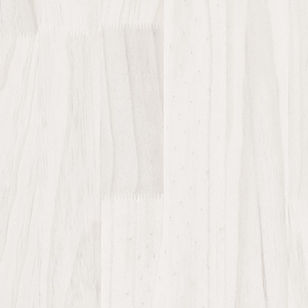 vidaXL Fioriera da Giardino Bianca 200x31x31 cm Legno Massello di Pino