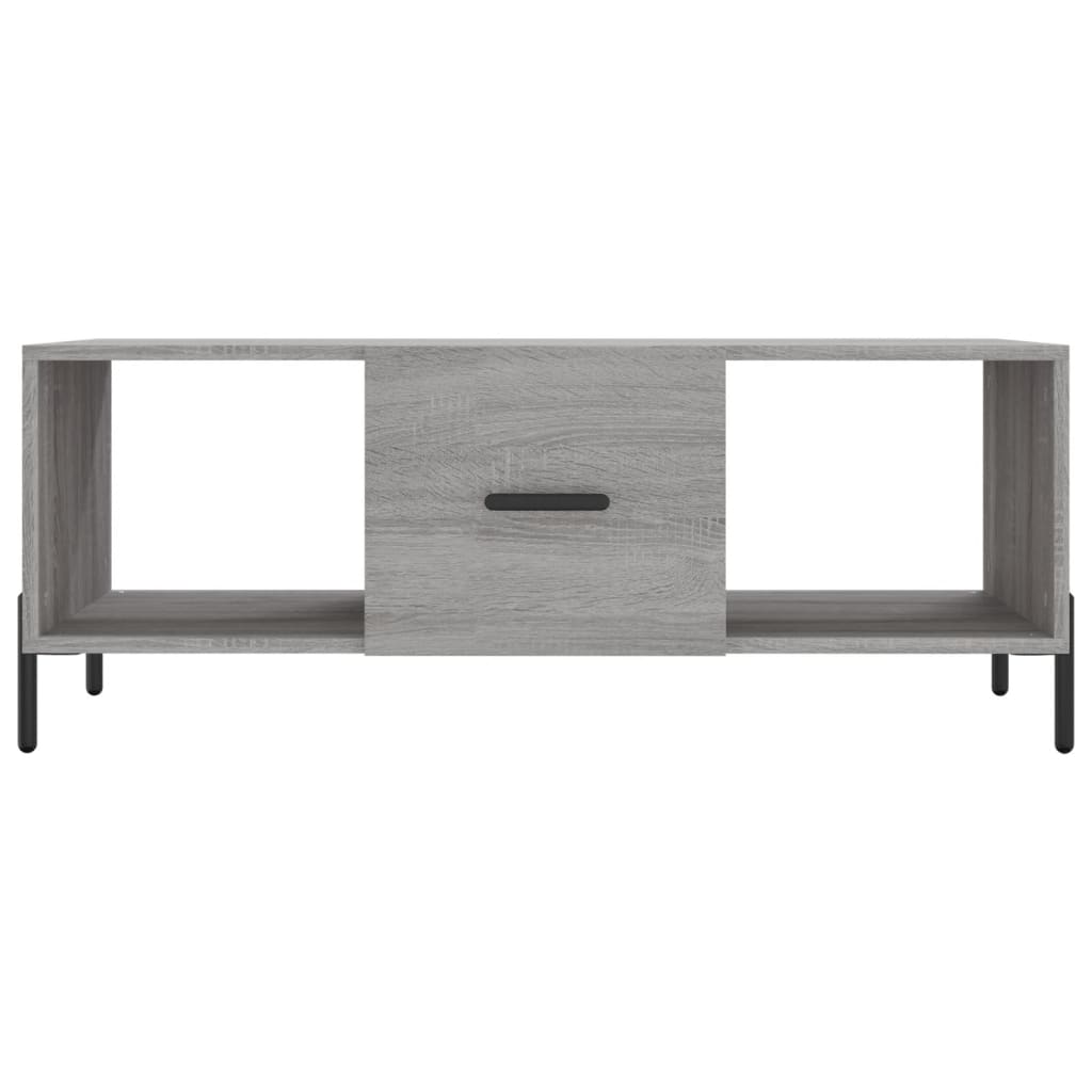 vidaXL Tavolino da Salotto Grigio Sonoma 102x50x40cm Legno Multistrato