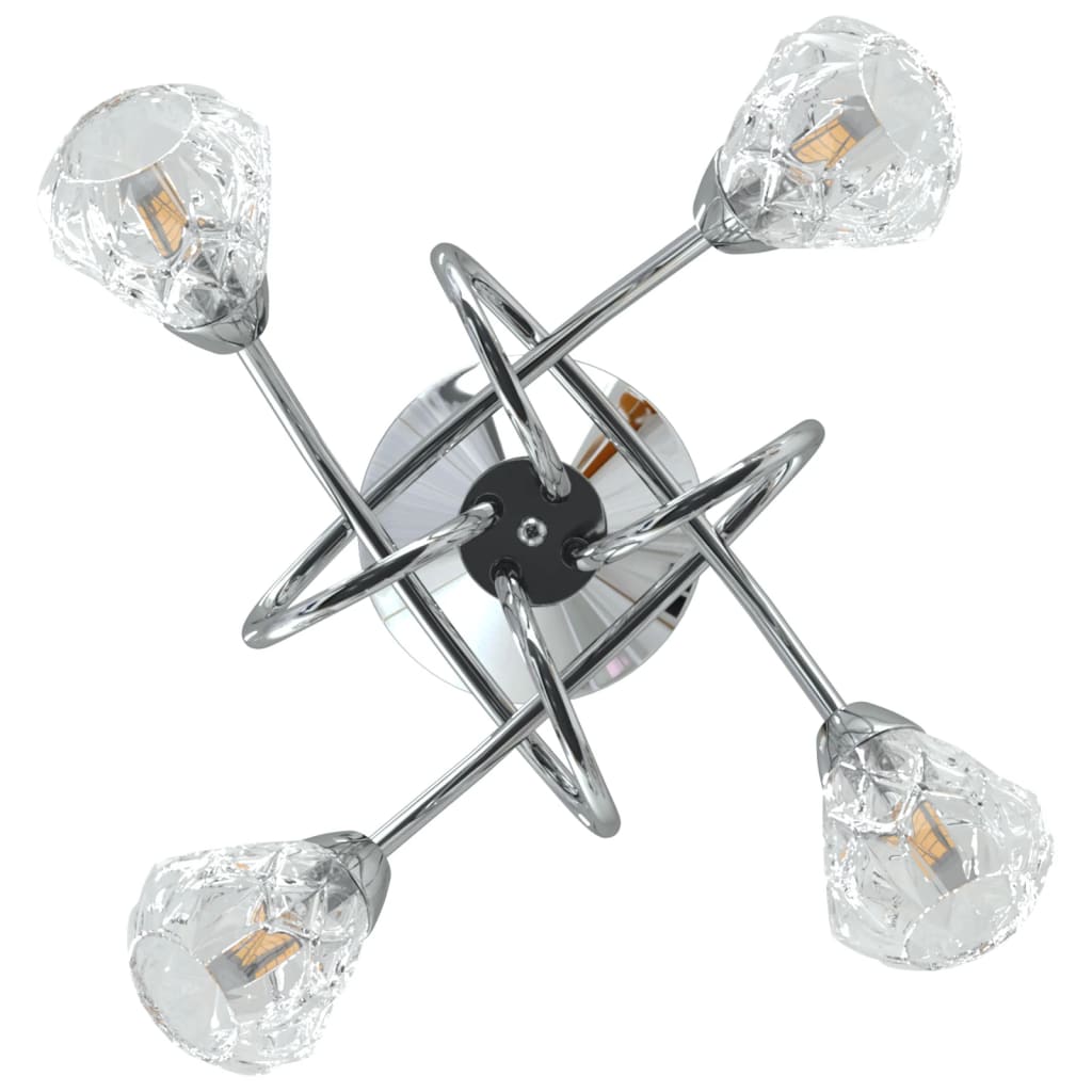 vidaXL Lampada da Soffitto con Paralumi a Reticolo per 4 Luci LED G9