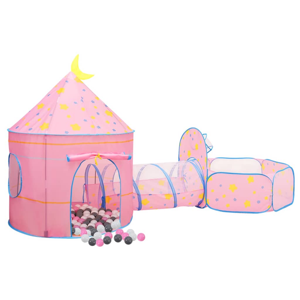 vidaXL Tenda da Gioco per Bambini Rosa con 250 Palline 301x120x128 cm