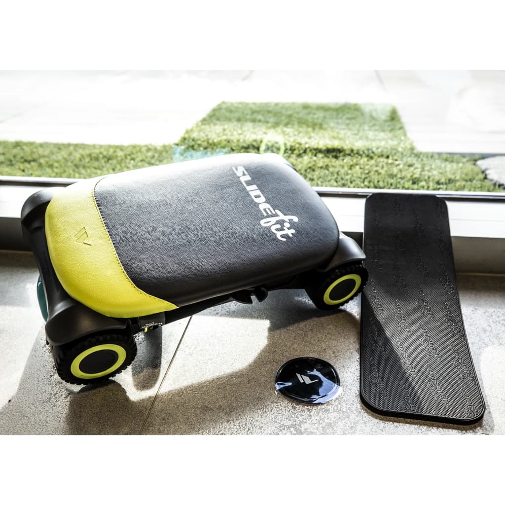 Wonder Core Slide Fit Attrezzo Fitness Pad Scorrevole Verde e Grigio