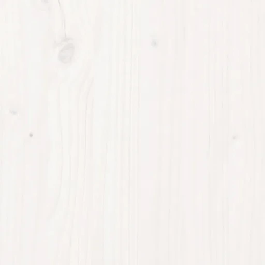 vidaXL Testiera per Letto Bianca 80,5x4x100 cm Legno Massello di Pino