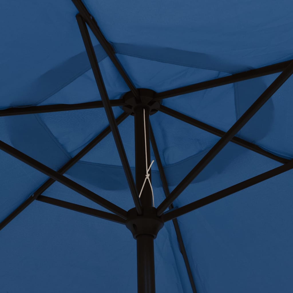 vidaXL Ombrellone da Esterni con Palo in Metallo 300 cm Azzurro